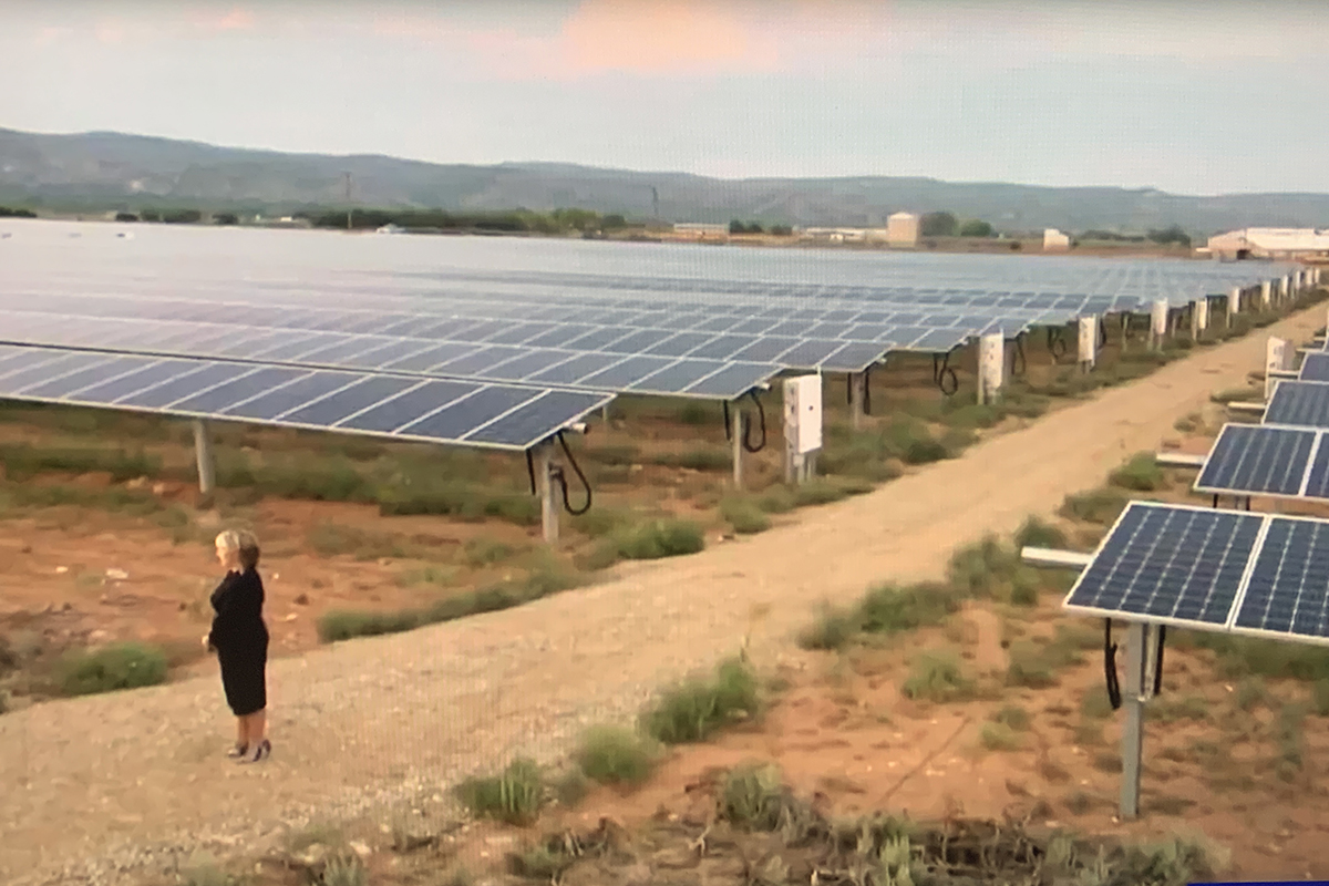 Governor speaking at El Rito Solar Array Governor delivering speech at the Democratic National Convention 2020
